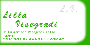 lilla visegradi business card